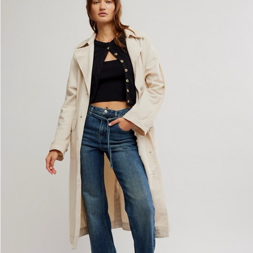 Free People Perry Washed Trench